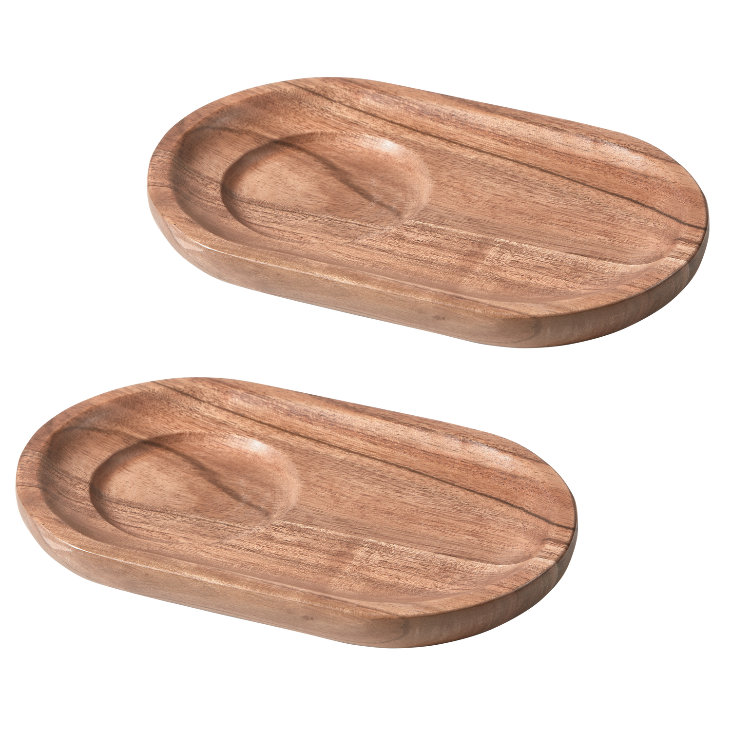 Set of 2 - Josje serving tray acacia wood natural
