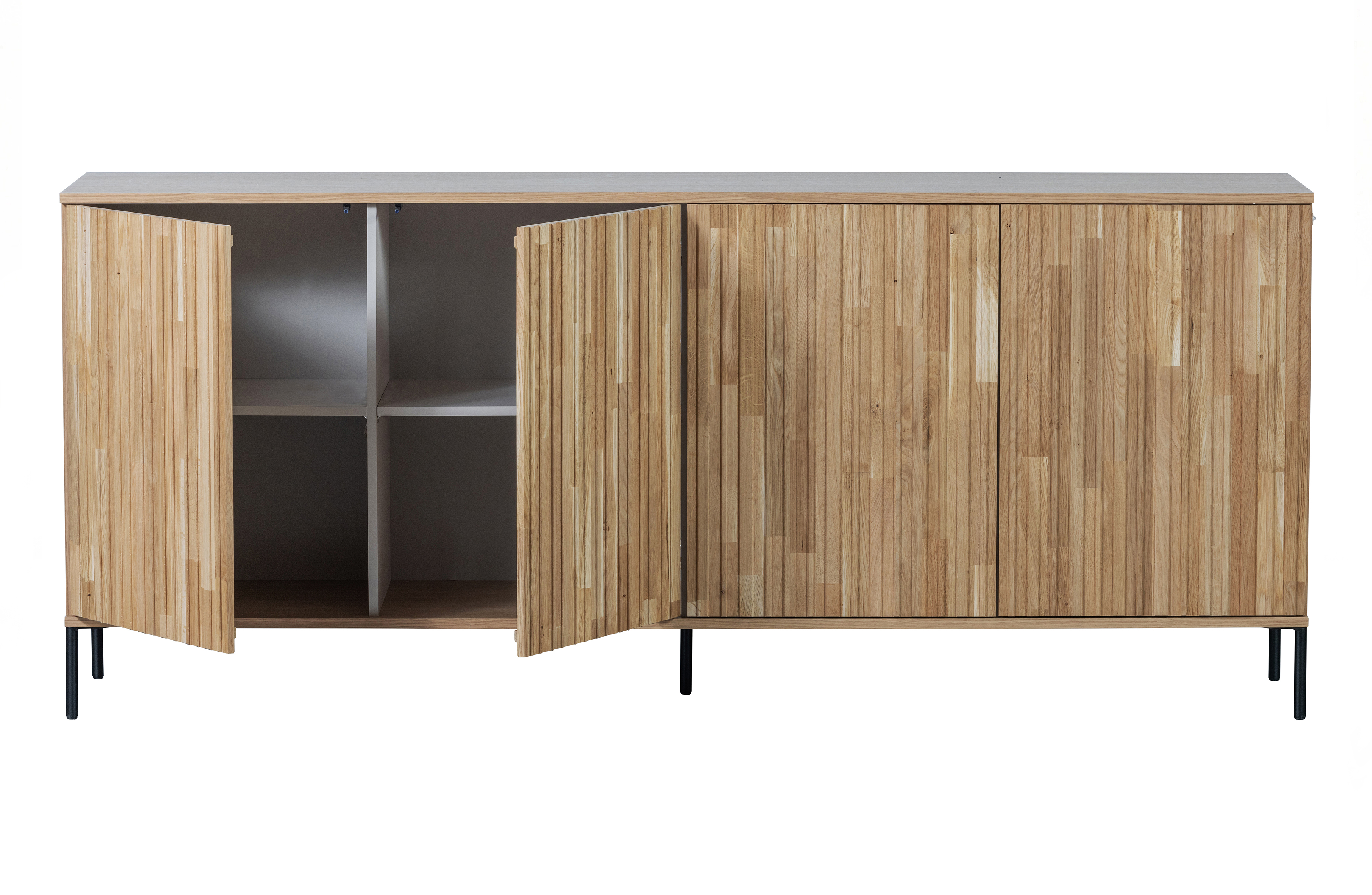 New gravure sideboard oak Woood 200 [fsc] naturel Storage | | cm Living 