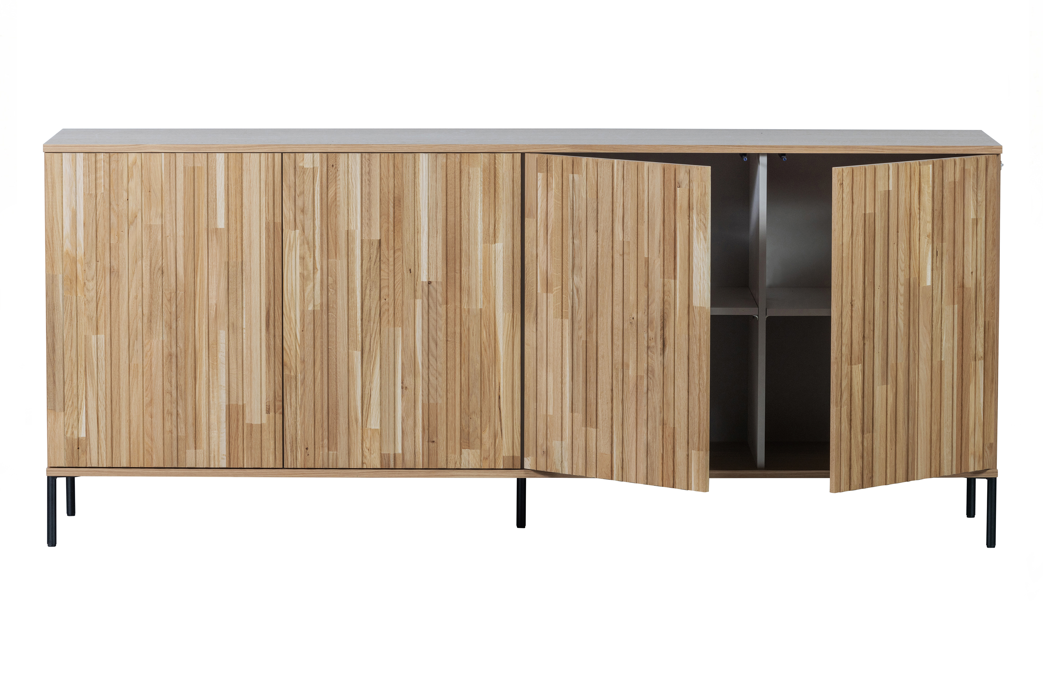 cm 200 oak | Storage | gravure Woood New Living sideboard naturel | [fsc]