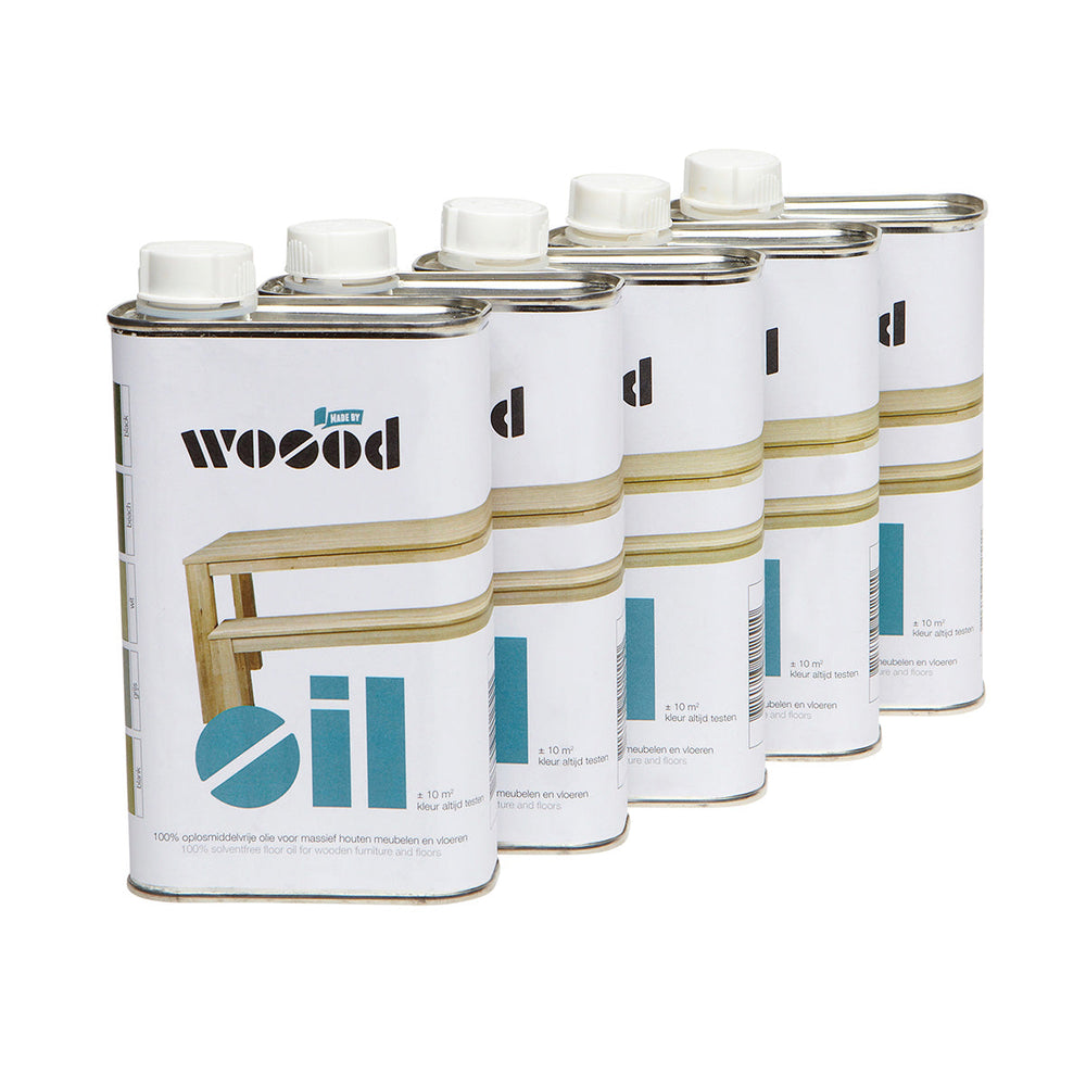 houtolie in blik van WOOOD