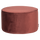 Sara pouf low 36xØ60 cm velvet bordeaux red