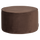 Sara pouf low 36xø60 cm velvet dark brown