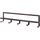 Quinn coatrack 5 hooks black