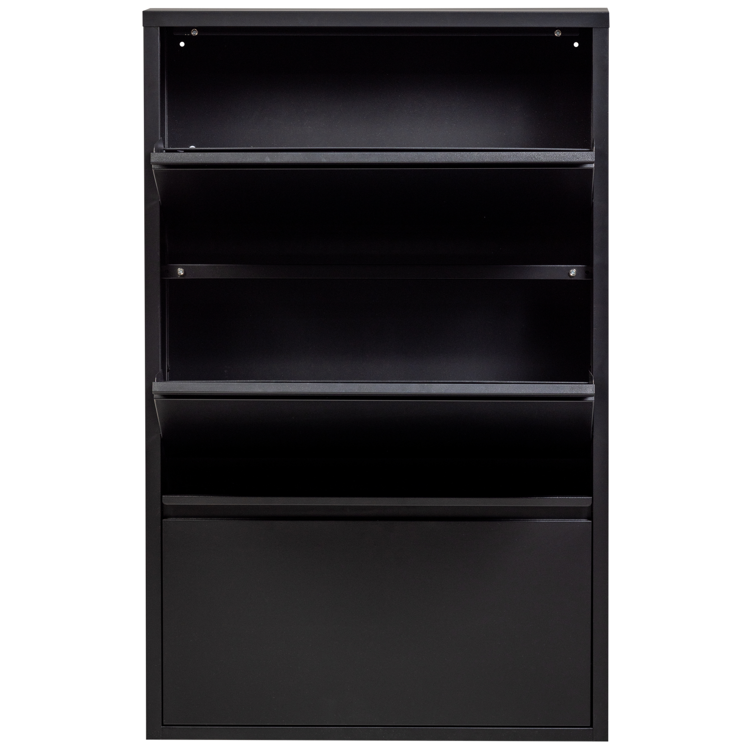 Mk571B Lot De 4 Étagères Murales Carrées Flottantes En Bois Rustique