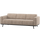 Statement 3-seater sofa 230 cm light brown melange
