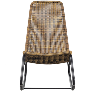 Tom fauteuil a bascule de jardin naturel