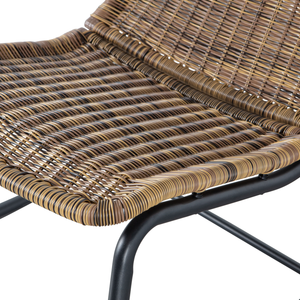 Tom fauteuil a bascule de jardin naturel