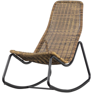 Tom fauteuil a bascule de jardin naturel
