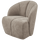 Mojo swivel armchair woven rib fabric dark sand