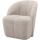 Mojo swivel armchair rib fabric ecru