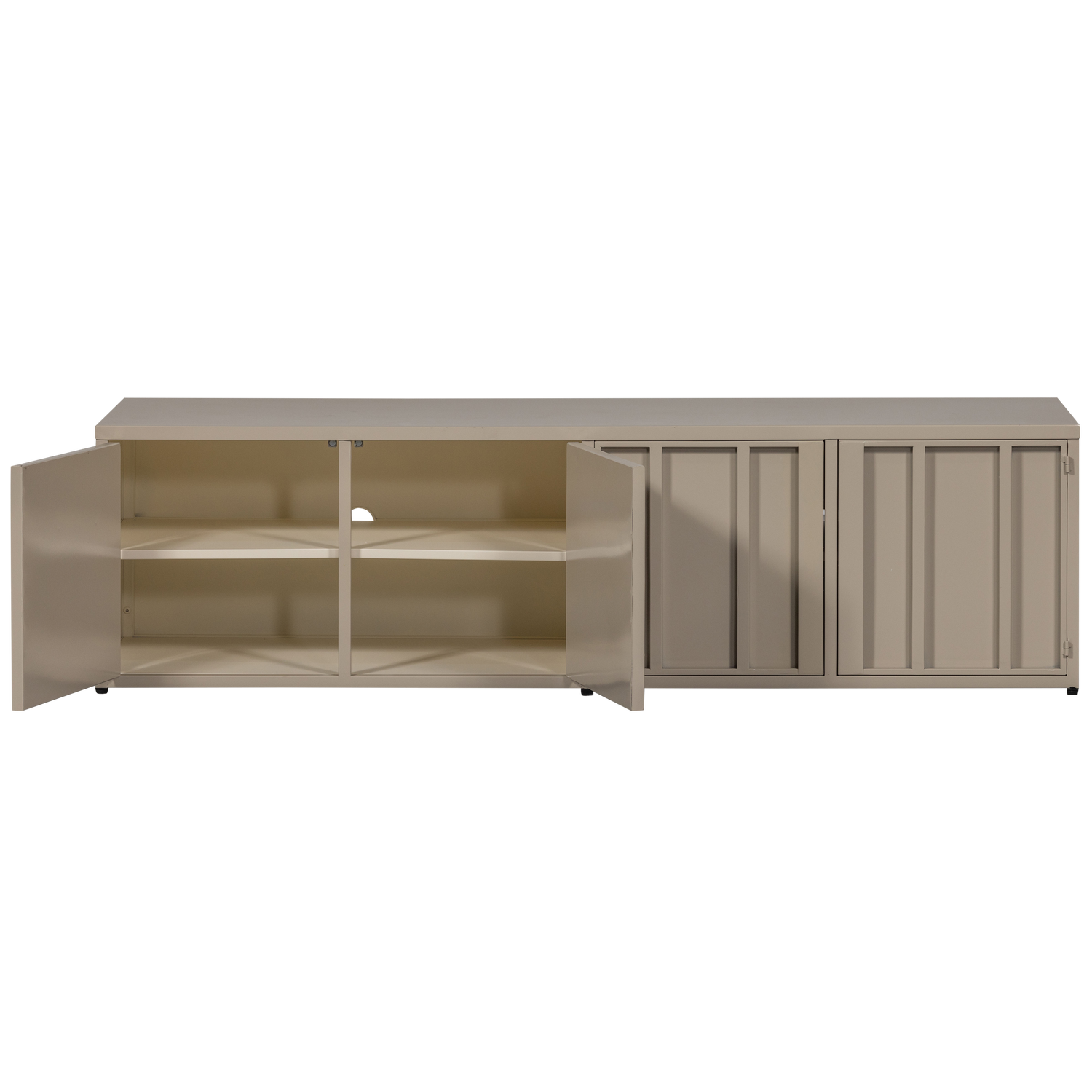 Level tv meubel metaal zand 44x160 cm