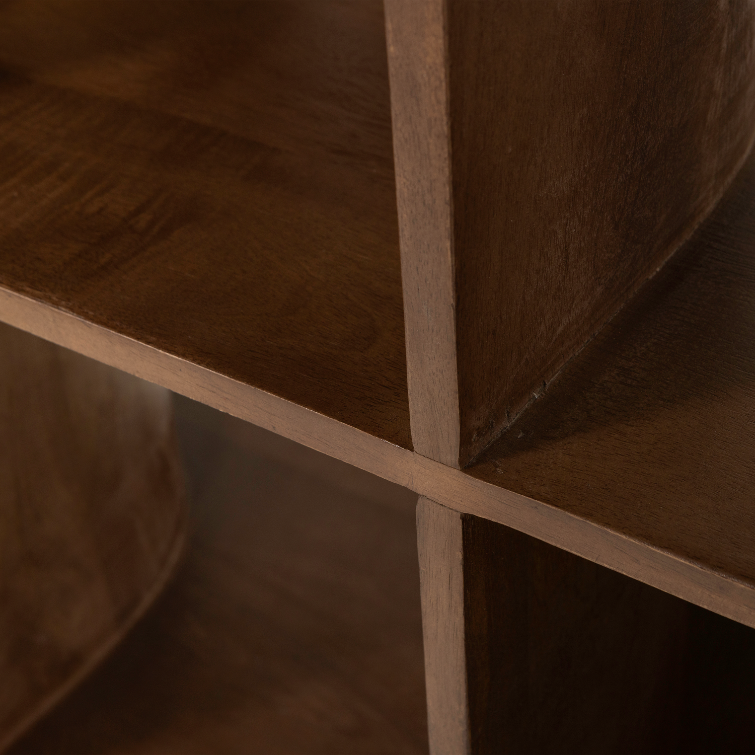 Sinne bookshelf wood walnut 180x130 cm