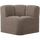 Mojo eetbankje hoek met rugleuning bouclé bruin melange