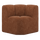 Mojo eetbankje hoek met rugleuning wollig roestbruin
