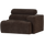 Novi 1-seater element arm right dark brown melange
