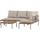 Zaro modular garden lounge set metal/polywood beige