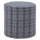 Sarli poef hoog ruit dessin chenille grijs/blauw