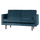 Rodeo 2-seater sofa velvet blue
