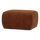 Mojo Base pouf rib fabric rust brown