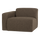 Mojo Base 1-seater unit, left-hand arm, bouclé brown