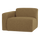 Mojo Base 1-seater element arm left bouclé yellow/brown