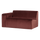 Mojo Base 1.5-seater module, left-hand arm, velvet, chestnut brown