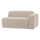 Mojo Base 1,5-seater element arm right rib fabric ecru