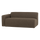 Mojo Base 2-seater element arm left bouclé brown