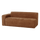 Mojo Base 2-seater element arm left woolly rust brown