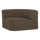 Mojo Base hoekelement rond bouclé bruin melange