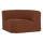 Mojo Base hoekelement rond bouclé roestbruin melange