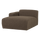 Mojo Base chaise longue element left bouclé brown