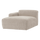 Mojo Base chaise longue element left rib fabric ecru