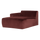 Mojo Base chaise longue element left velvet c.brown