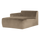 Mojo Base chaise longue élément gauche velours khaki