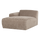 Mojo Base chaise longue element left woolly dark sand