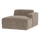 Mojo Base chaise longue element rechts rib donkerzand