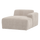 Mojo base chaise longue element right rib fabric ecru