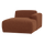 Mojo Base chaise longue element right bouclé rustbrown