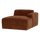 Mojo Base chaise longue element rechts rib roestbruin