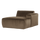 Mojo Base chaise longue element right velvet taupe
