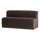 Mojo Base dining bench 164 cm with back velvet brown
