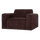 Umina fauteuil slub chenille bordeauxrood