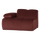 Mojo 1-seater element arm left velvet chestnut brown