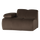 Mojo 1-seater element arm left velvet brown