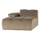 Mojo chaise longue element left velvet khaki