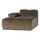 Mojo chaise longue element left velvet taupe