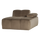 Mojo chaise longue élément droite velours taupe