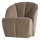 Mojo fauteuil pivotant velours khaki