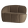 Mojo 2-places banc gauche velours taupe